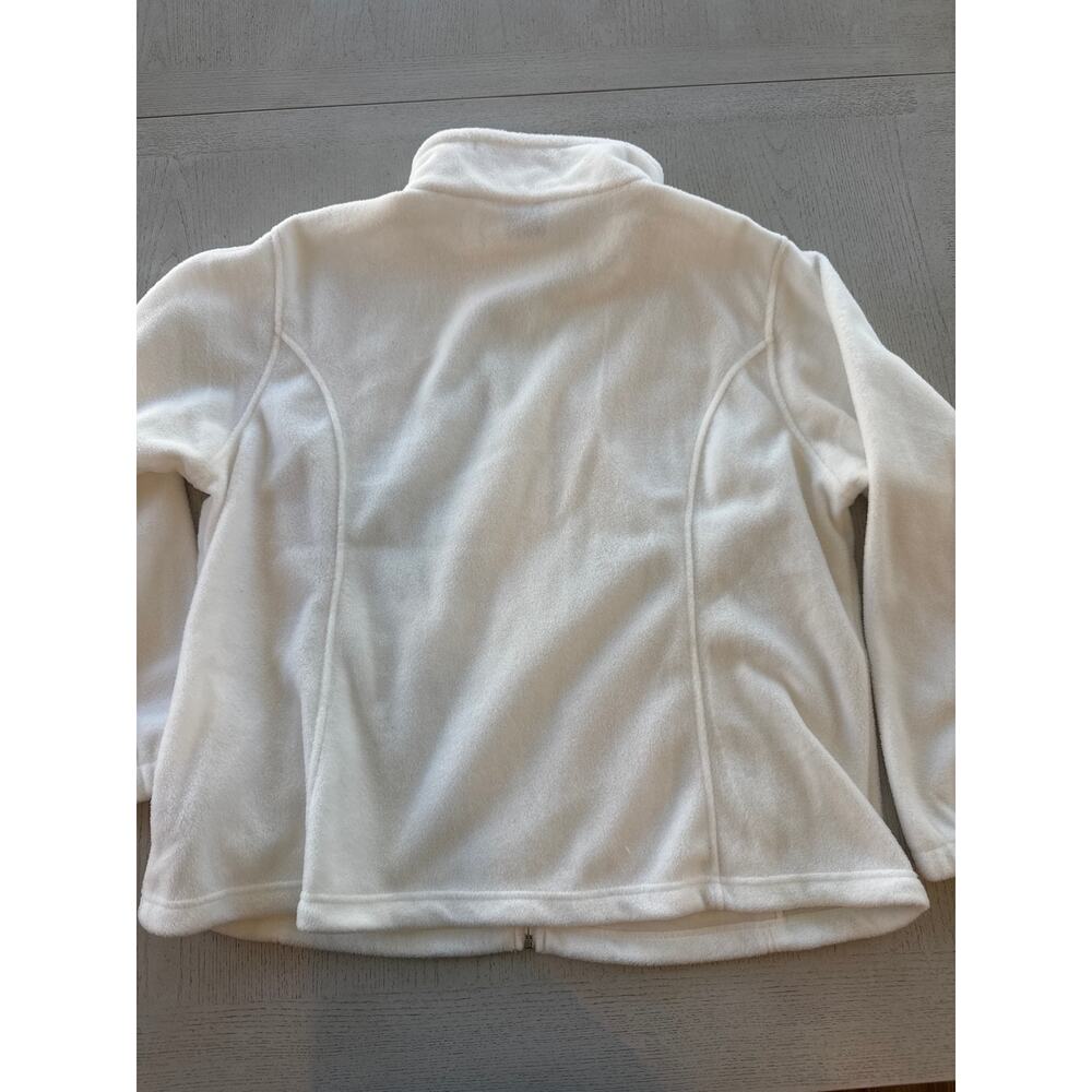 NWT Columbia Fleece Full Zip Jacket 2XL White Polar Bear Ice Princess - Picture 4 of 5